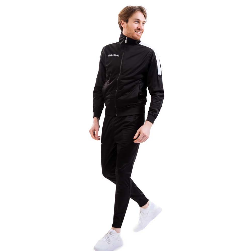 GIVOVA TRACKSUIT REVOLUTION TRIACETATO BLACK/WHITE Size 3XL