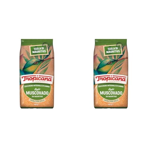 Tropicana, Zucchero di Canna Integrale Light, Ideale come Dolcificante per