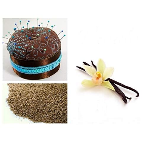 Pin Cushion Filler Ground Walnut Shells Vanilla Scented New!!! 500g Cover