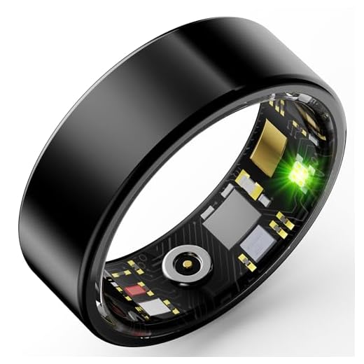 Smart Ring Fitness Ring Heart Rate Monitor Sleep Tracker Blood Pressure Ring Blood Oxygen Fitness Tracker Pedometer Step Counter Calories Waterproof Health Smart Rings for Men Women