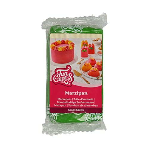 FunCakes Mazapán: Fácil de Usar, Sabor Delicioso, Flexible, Suave y Flexible, Fácil de Extender, Perfecto para Decoración de Pasteles, Halal, Kosher y sin Gluten. 250 g