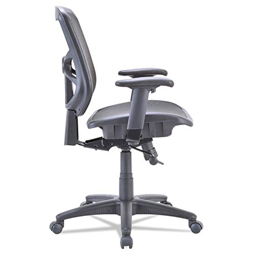 Alera Aleel42B18 Alera Elusion Series Air Mesh Mid-Back Swivel/Tilt Chair, Black #TOP4