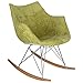 Maykoosh Global Greatness Willow Velvet Eiffel Base Rocking Chair