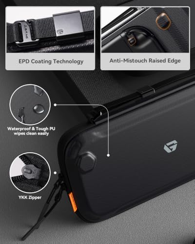 Image of Slim Switch 2 Carrying Case, Protective Hard Shell Case with 12 Game Card Slots, Portable Lightweight Travel Case for Switch 2 with Military-Grade Protection, Soft Inner Screen Cover, Tactical Style
