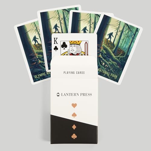 Baraja de 52 cartas estilo poker Olympic National Park miniatura 6