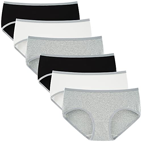 Image of INNERSY Womens Underwear Cotton Hipster Panties Regular & Plus Size 6-Pack