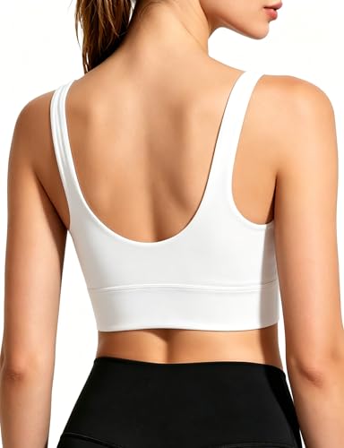 Image of Sports Bras for Women, Light Support Push Up Sport Bra Workout Built in Bra Scoop Neck U Back Yoga Sports Bra