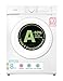 Comfee Frontlader Waschmaschine 8kg, Washing Machine mit Tierhaar-Programm & Dampffunktion,16 Programme,Energy Efficiency Class A-10%,Nachlegefunktion, Leise & Energiesparend, CF08EWP05W, Weiß