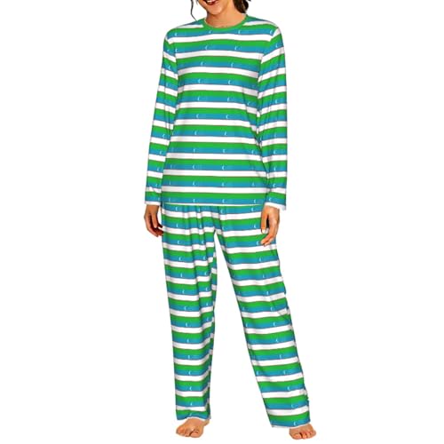 Pyjama Ouzbékistan femme ensemble de nuit manche longue confortable