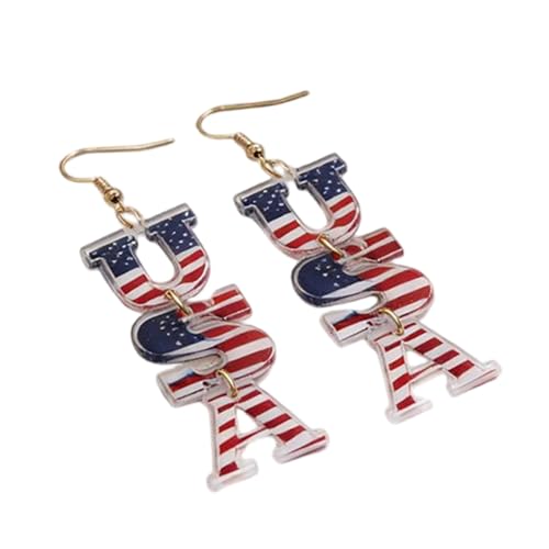 �A�����J���� �����I�ȃA�N�����_���O���C�������O USA Star Heart 1776 2026 250th 4th of July �h���b�v�C�������O �Ɨ��L�O���W���G���[ �����p, ����, allloy