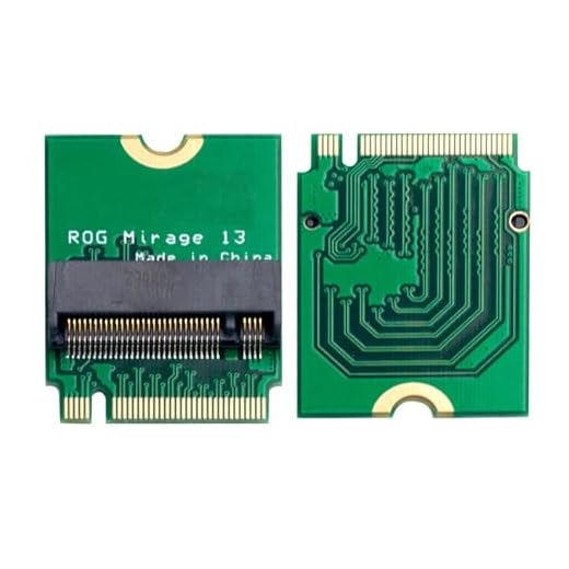 Suckoo for Rog Mirage 13 Laptop 2230 to 2280 SSD Hard Drive Adapter Expansion Card NVME M-Key M.2 PCIE 4.0 Gold Finger Expansion Board Card Upgrade Converter 180 Degree Reverse Laptop Accessories