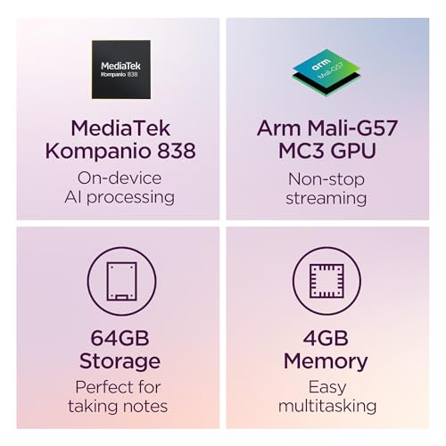 Image of Lenovo Chromebook Duet - 2025 - Convertible Laptop - ChromeOS - 10.95 inch WUXGA IPS Touch Display - 4GB Memory - 64GB Storage - MediaTek Kompanio 838 - Luna Grey