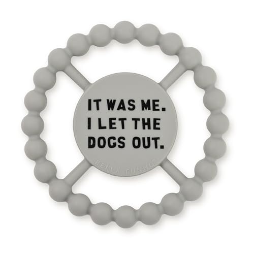 Image of Baby Teether by Bella Tunno, Silicone Teethers for Babies 3-6 Months, 6-12 Months, Baby Toys, Pacifier, Teething Relief, Boys, Girls, Dogs Out