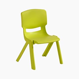 MJY Taburetes Respaldo de plástico Taburete Silla antideslizante para niños eh/Amarillo