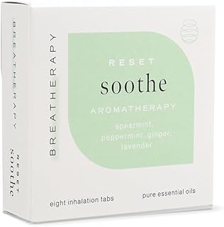 Pure Essential Oil Aromatherapy Inhalation Tabs, 8-Pack (Soothe)