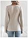 SweatyRocks Women's Maternity Tops V Neck Long Sleeve Ribbed T Shirts Pregnancy Clothes Apricot Small