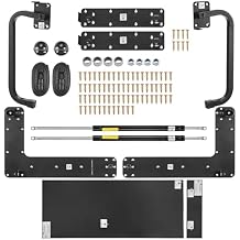 Happybuy Murphy Bed Kit, Full Size, Vertical Deluxe DIY Wall Bed Mechanical Hardware Kit, Pneumatic Lever Heavy Duty Bed Frame Support, Folding Cabinet Wall Beds Space Saving Design for Guestroom
