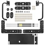 Happybuy Murphy Bed Kit, Full Size, Vertical Deluxe DIY Wall Bed Mechanical Hardware Kit, Pneumatic Lever Heavy Duty Bed Frame Support, Folding Cabinet Wall Beds Space Saving Design for Guestroom