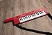 QShark Portable Piano Keyboard 37 keys, Electronic Karaoke Keytar Toys w/Microphone & Carry Strap, 4 Tones, 4 Rhythms, 10 Demo Songs, Rechargeable, Guitar Birthday Gifts for Boys Girls Kid Age 3+, Red