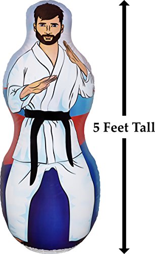 Inflatable Punching Bag for Kids | 60" Bop Bag Double Sided Karate and Boxing | Sports Toys for Boys, Girls and Kids of All Ages
