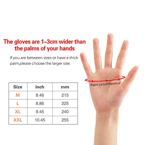 Luvas de esqui, Andoer Luvas engrossadas térmicas de inverno Luvas quentes para trabalho de inverno