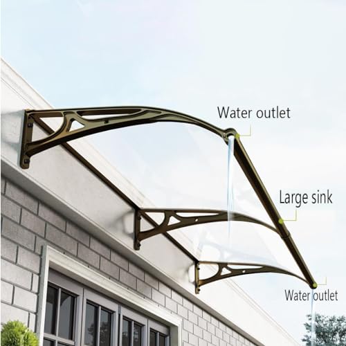 Toldo frontal impermeable para jardin y terraza 100x100 cm con proteccion UV 4