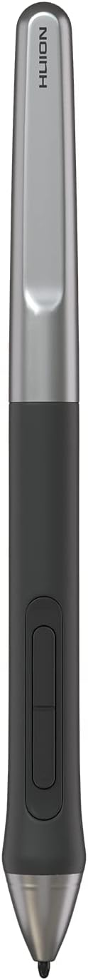 HUION Digital Pen PW110, PenTech 3.0 Battery-Free Stylus, with Anti-Slip & Sweatproof Silicone Grip, 2 Programmable Button, 8192 Levels Pressure Sensitivity, for Inspiroy 2 S/M/L Pen Tablet（Black）