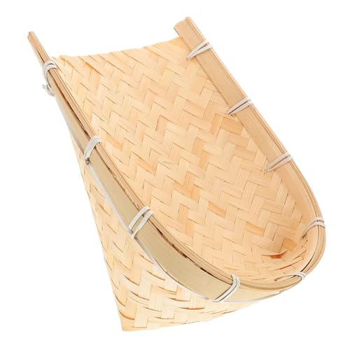 Toddmomy Empty Popcorn Dustpan Stage Prop Woven Basket Magician Trick for Birthday Party Halloween Christmas Decorations