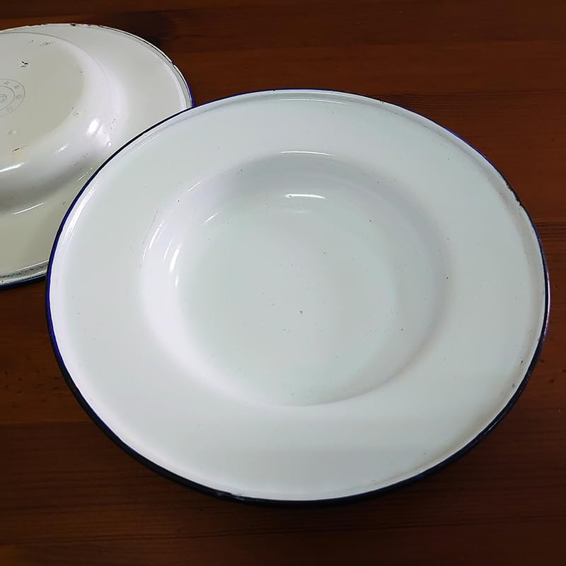 カナダ　ビンテージ　お皿　セット Amazon | 台湾レトロホーロー 琺瑯 マル皿 トレイ（Φ18cm） 白