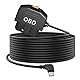 Giantdeer USB C Auto OBD Stromkabel, Typ C OBD2 StromkabelAdapter mit Schalter Button, 2 Modi, 12V-36V zu 5V/3A, unterstützt 24 Stunden Überwachung, OBD Stromkabel für Dash Kamera GPS DVR (3.5M)