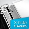 Cardinal 14201 Zippered Binder Pockets, 11 x 8 1/2, Clear (Pack of 3)