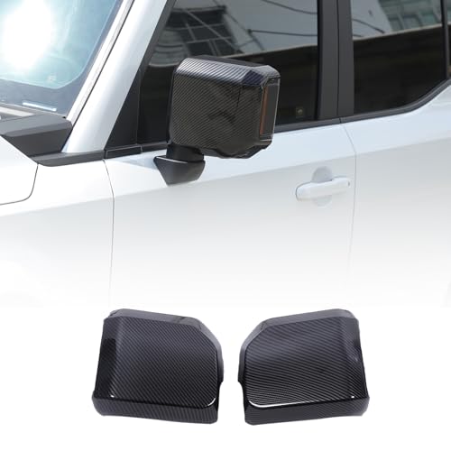Car Door Rear View Mirror Cover Cap Compatible with Toyota Land Cruiser 250 Prado J250 LC250 2024 2025,ABS Car Outside Side Rearview Mirror Cover Trim Accessories (Carbon Fiber Pattern)