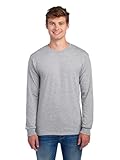 Jerzees Men's Adult Long Sleeve Tee, Athletic Heather, Large