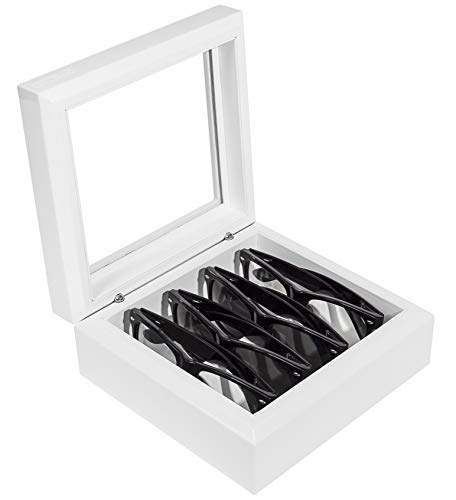 Image of OYOBox Mini Luxury Eyewear Organizer, Wood Display Box for Glasses + Sunglasses