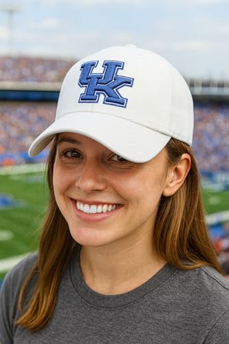 Gorra Blanca y Azul Kentucky University Ajustable miniatura 3