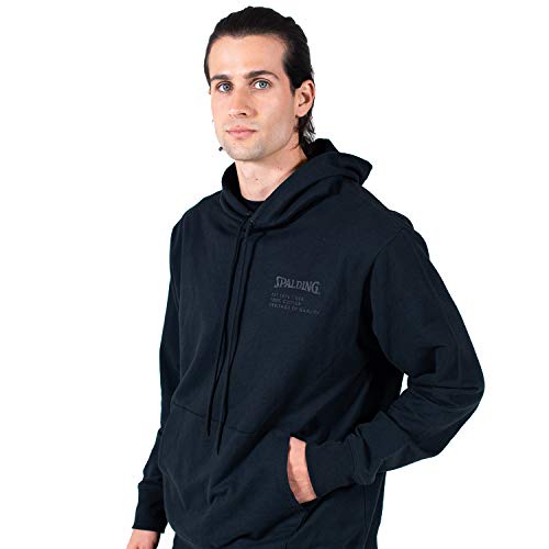 Spalding Men's Cotton French Terry Branded Hoodie2