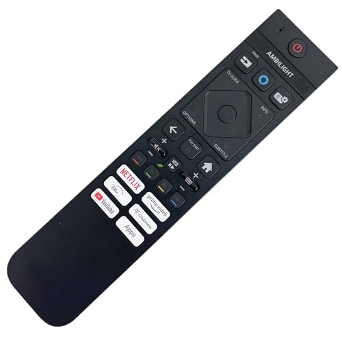 Image of Genuine Replacement for Philips Ambilight 398GM10BEPHNE000CR Remote Control - Compatible with Philips Models 43PUS8389/12 43PUS8909/12 48OLED759/12 50PUS8909/12 Smart LED TV