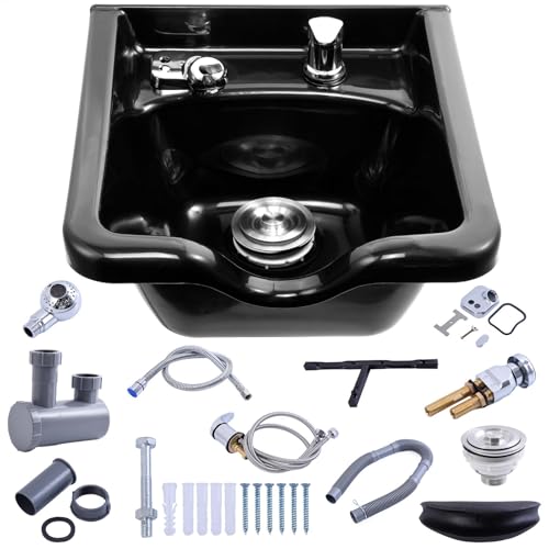 Hair Washing Sink | Wash Bowl for Hairstylist,Beauty Salon Equipment, Commercial Shampoo Sink, Easy to Clean and Install, for Barbershop