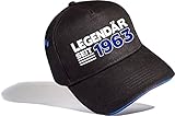 Geburtstagsgeschenk für Männer: Legendär seit 1963 - Cap zum 60. Geburtstag - Jahrgang 1963 - Kappe Geburtstag Papa Hut Baseball Cap Herren (One Size)