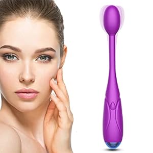 Personal Eye Massager Wand with Eye Body Massage face Vibrating Treatment for Relieving Eyes Dark Circles,Puffiness,Fatigue| Facial Anti-Aging Device -Purple