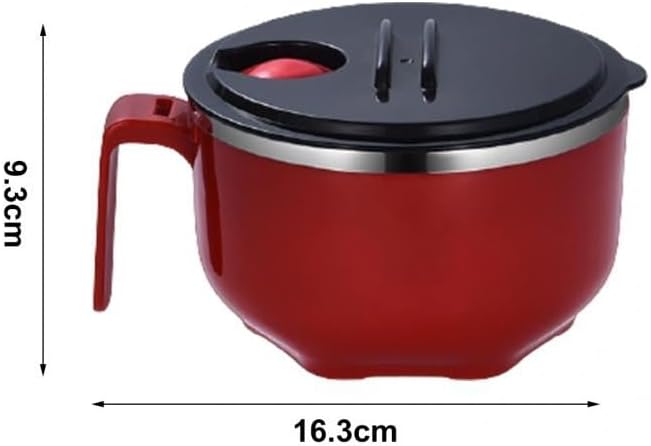 Sealed Lunch Box Household Stainless Steel Instant Noodle Bowl with Lid Student Insulated Fast Food Cup