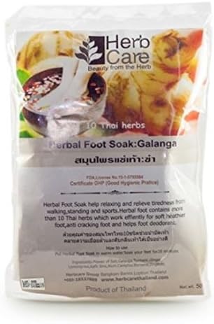 3 Packs x Therapeutic Foot Soak: Galangal Moisturizing Organic Herbal Blend Relief for Dry Cracked Heels, Callused Feet, Athletes Foot, Relief Itch, Relax & Reinvigorate Your Feet, Anti Foot odor