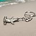 Big Blue by Roland St John Hammerhead Shark Keychain for Men and Women- Hammerhead Shark Charm, Gifts for Shark Lovers, Hammer head Shark Key Fob, Sea Life Key Chain