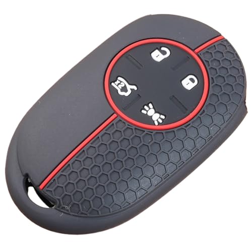 Funda protectora de silicona para llave control remoto coche 4 botones Fiat 500E 2021 carcasa mando