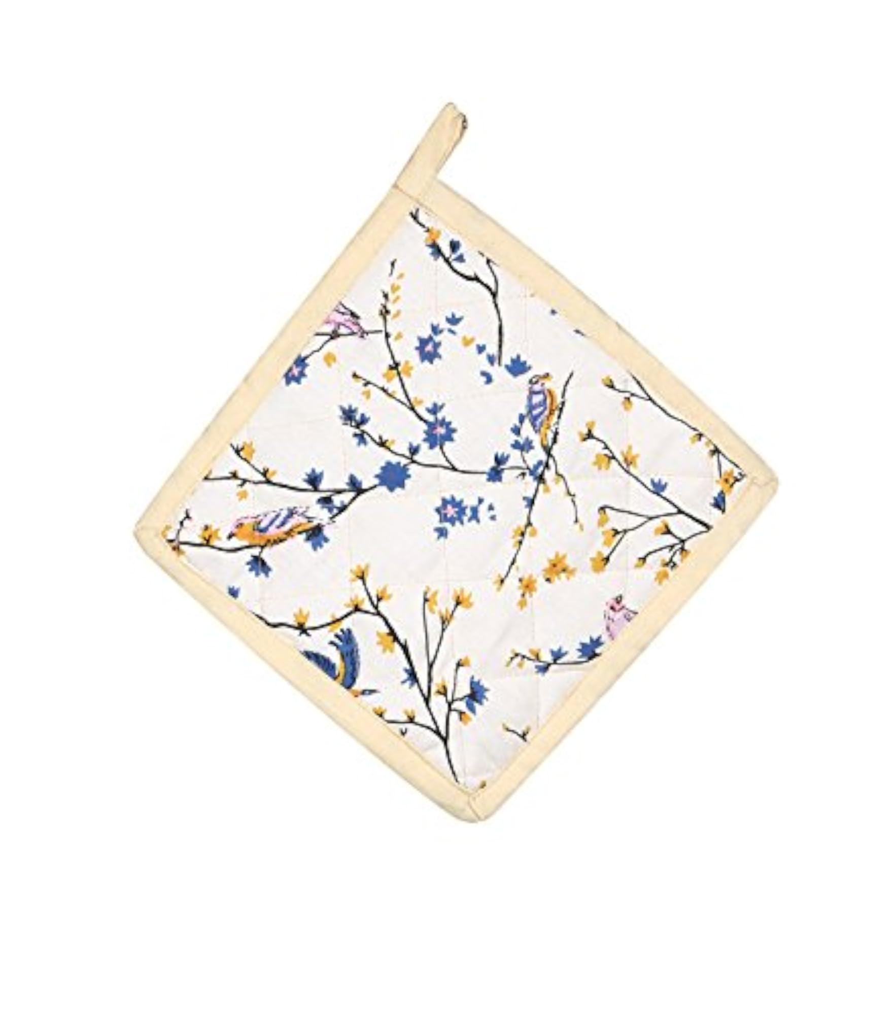 Bird Printed Cream Apron Set (Pack of 4)