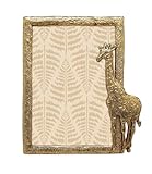 GIFTY GIFTY Giraffe Photo Frame / 4x6 In | For Vertical Display on Tabletops | Perfect for Home Decor, Wedding, Graduation, Or Any Milestone Photos (Gold)