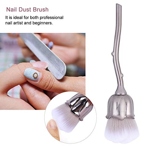 Nail Dust Brush, Nail Art Powder Dust Removal Brushes Manicure DIY Nail Tool Soft Nail Dust Cleaning Brush for Nail Salon and Household - Image 4