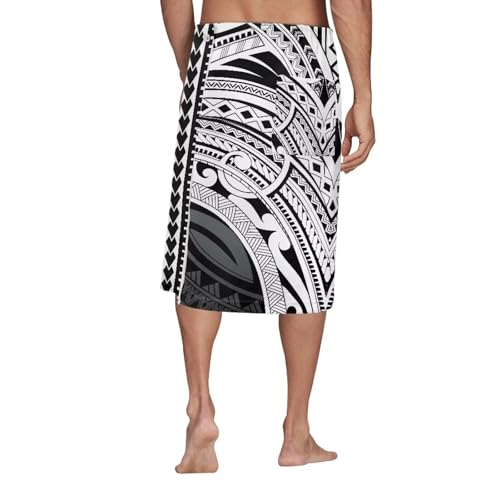Samoan Puletasi Hawaiian Sarong Mens Beach Cover Up Lava Lava S-7Xl2