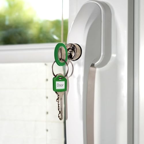 GGTTNRT 40 Stück Schlüsselkappen Schlüssel Markierung Rund und Eckig 2 Stile 10 Farben, für Die Einfache Identifizierung Von Haustürschlüsseln