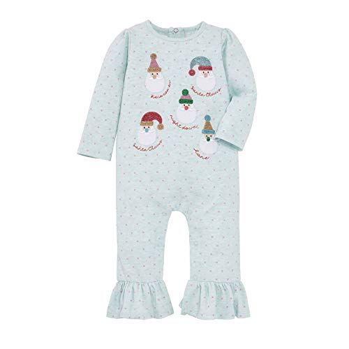 Mud Pie Santas One Piece bleu 3-6 mois pour les matins de Noël en famille